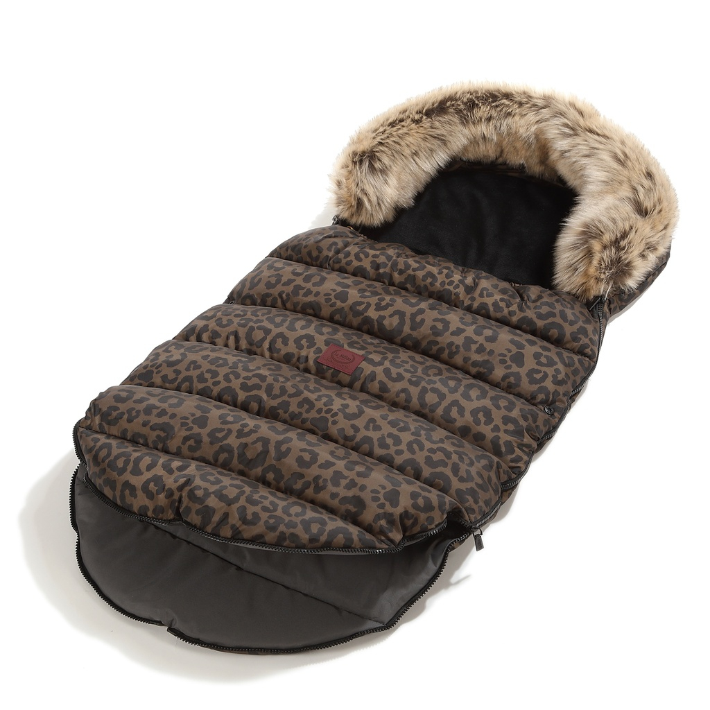 Footmuff Uni Multi LEOPARD CHOCO by Magdalena Lamparska