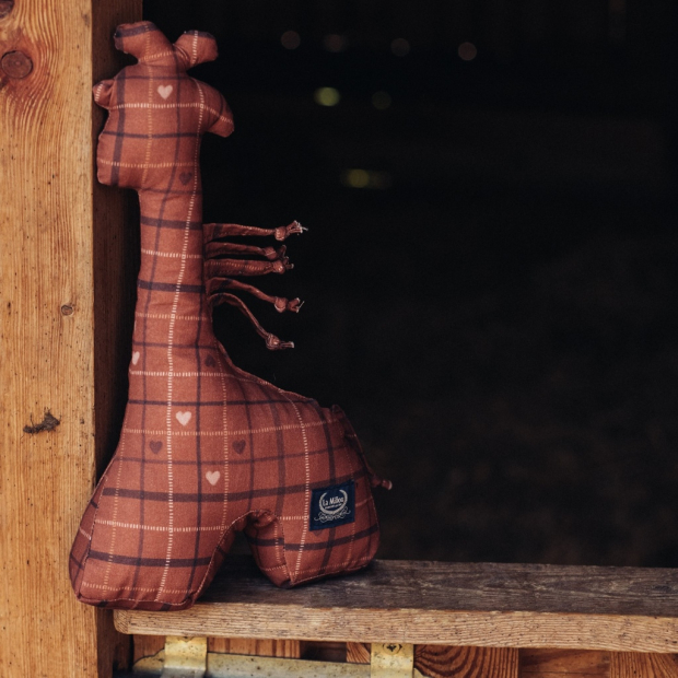 Grzechotka Żyrafka Bawełna MOO MEADOW PLAID-1667746314616