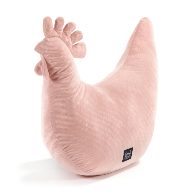 Poduszka Kura Babci Dany Velvet POWDER PINK-366372