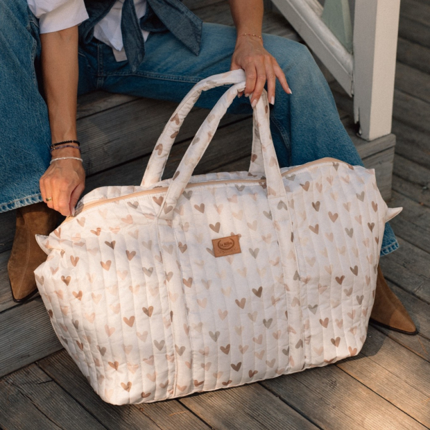 Torba Weekendowa Ortalion HEARTBEAT BEIGE-1365408388001