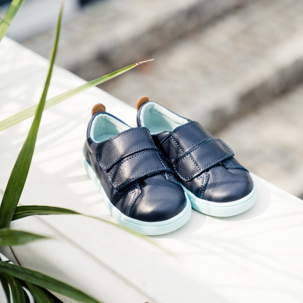 Trampki Skórzane NAVY-366065 Trampki Skórzane NAVY-366065