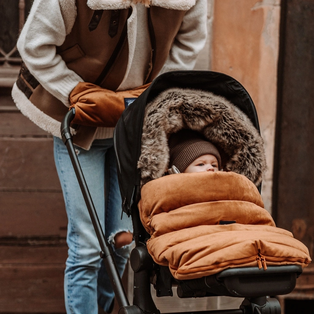 kinderwagen handwrmer velvet toffi