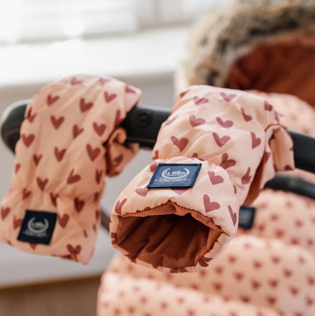 kinderwagen handschuhe orthalion heartbeat pink