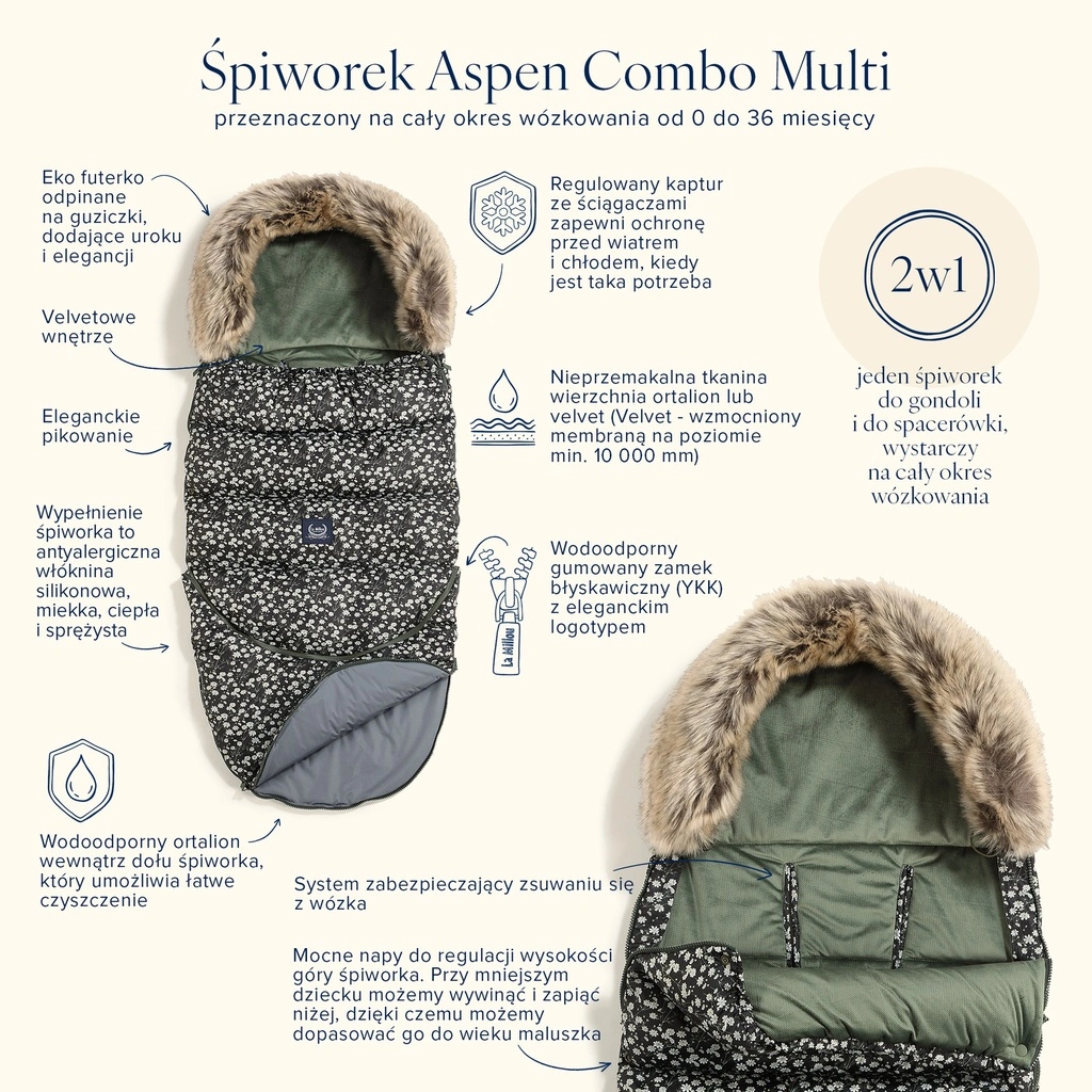 footmuff combo multi black