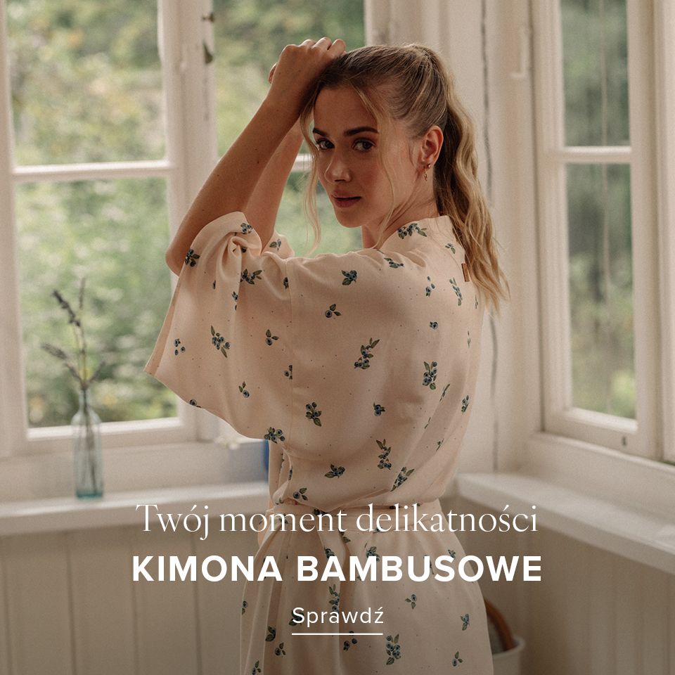 Kimono bambusowe - delikatne i uniwersalne. 